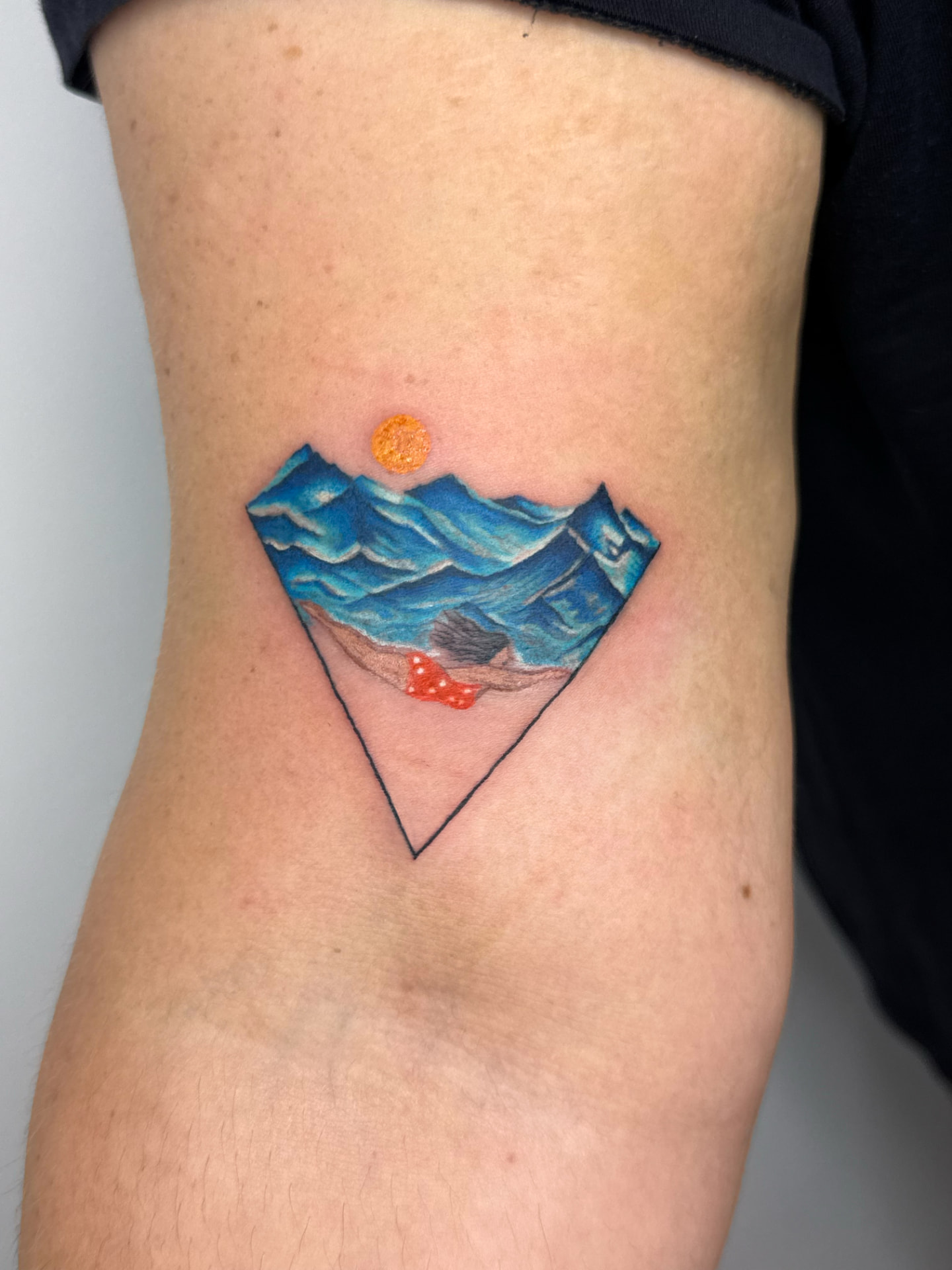 Swimmer — Colour Tattoo tattoo by Ana at Blasian Ink